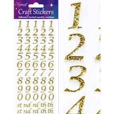 Eleganza Oaktree Crafts Stylised Number Set, Gold Number 65