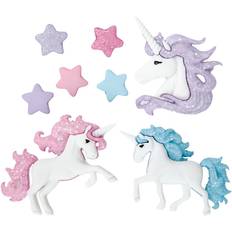 Creativ Company Novelty Buttons, magical unicorns, H: 9-32 mm, W: 9-35 mm, 3 pc/ 1 pack