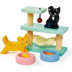 Tender Leaf Wooden Pet Cats Set