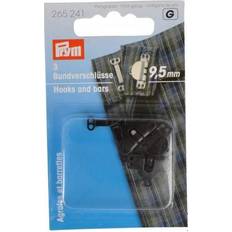 Buckles Prym Hooks and Bars for Trousers and Skirts, Metal, Black, 9.3 x 5.7 x 0.7 cm