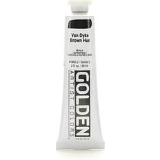 Golden Heavy Body Acrylics historical van dyke brown hue 2 oz