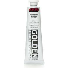 Golden Heavy Body Acrylics permanent maroon 2 oz