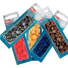 Prym 393238 Sewing Press Stud Colour Snaps Star Red Plastic One Size