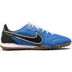 Synthetic - Turf (TF) Football Shoes Nike React Tiempo Legend 9 Pro TF - Light Photo Blue/Lime Glow/Gum Medium Brown/Black