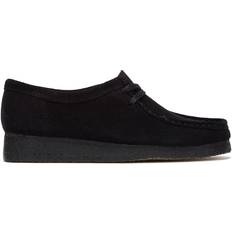 Women Low Shoes Clarks Wallabee W - Black Suede