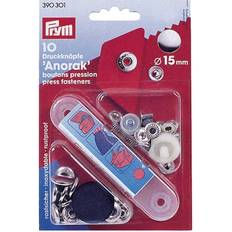 Snap Fasteners Prym Anorak Non-Sew Fasteners 15mm Silver