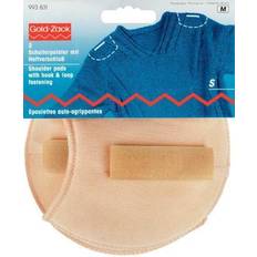 Gold-Zack Prym Shoulder Pads Raglan with Hook and Loop Fastening S, Skin-Colour, White, Small