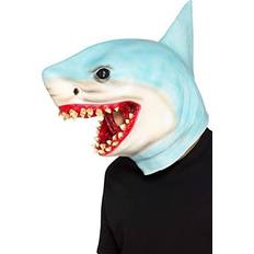 Blue Head Masks Fancy Dress Smiffys Shark Overhead Mask