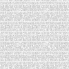 Graham & Brown Superfresco Milan Brick Silver Wallpaper