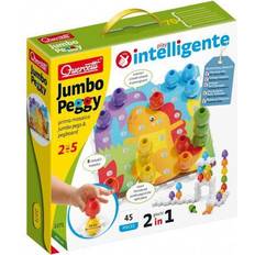 Quercetti 2271 Quercetti-2271 Jumbo Peggy-Early Learning Button Art Game Construction Plugging Toys