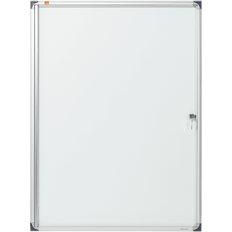 White Magnet Frames Nobo Showcase Extra Flat for Indoor use 9xA4 Magnetic Flap Door
