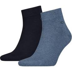 Calvin Klein Blue - Men Socks Calvin Klein Ankle Socks 2-pack - Denim Melange