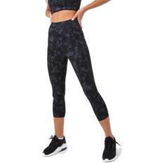 USA Pro High Rise Capri Cropped Leggings Women - Blck Wing Print