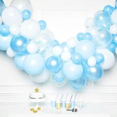 Blue Latex Balloons Amscan 9907434 Blue and White DIY Latex Balloon Arch Garland Kit 70 Pieces