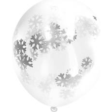 Folat Konfettiballonger Snöflingor