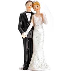 PartyDeco Bride & Groom Wedding Cake Decoration