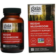 Gaia Herbs Reishi Mushroom 40 Vegan Capsules