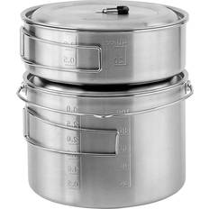 Solo Stove Campfire 2 Pot Set Combo One Size Silver Cooksets