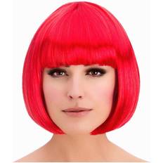 Wicked Costumes Ladies Red Diva Bob Fringe Wig