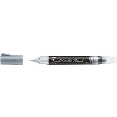 Silver Brush Pens Pentel Dual Metallic Brush Silver