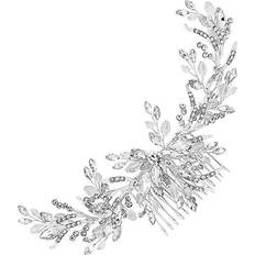 Jon Richard Silver Beaded Wreath Comb