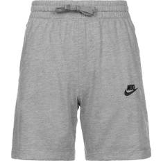 Nike Big Kid's Jersey Shorts - Carbon Heather/Black