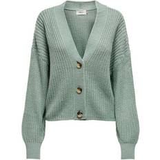 Only Carol Texture Knitted Cardigan - Green/Chinois Green