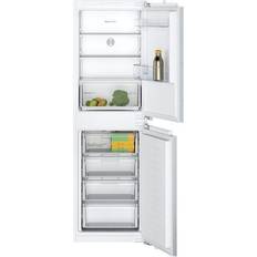 Fridge above Freezer - Integrated Fridge Freezers Bosch KIN85NFF0G White, Integrated