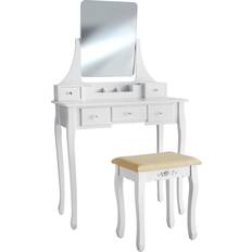 White Dressing Tables tectake Claire Dressing Table 40x80cm