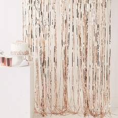 Ginger Ray Fringe Curtain, Rose Gold