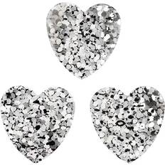 Water Based DIY Sequins, size 15 mm, silver, 10 g/ 1 pack