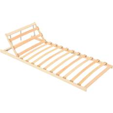 vidaXL Slatted Bed Base with 13 Slats Adjustable Head 80X200cm