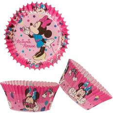 Round Cupcake Cases Dekora Minnie Mouse Cupcake Case 5 cm