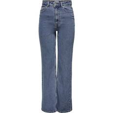 Only Camille Life Ex Wide Flared Jeans - Blue/Medium Blue Denim