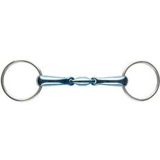 Bits Korsteel JP Blue Steel Oval Link Loose Ring Snaffle