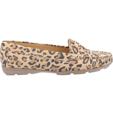 Brown Loafers Hush Puppies Margot Slip-On - Leopard Print