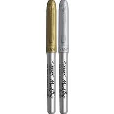 Silver Markers Bic Permanent Marker Gold & Silver Pen