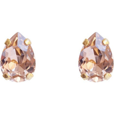 Caroline Svedbom Petite Drop Earrings - Gold//Vintage Rose