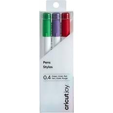 Red Markers Cricut Joy Fine Point Pen Set 3 Pack, Red, Green, Violet