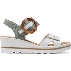 Rieker Women Sandals Rieker 67476-81 - White Combi