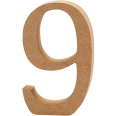 Creativ Company Number, 9, H: 13 cm, thickness 2 cm, 1 pc