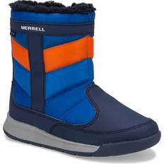 Merrell Big Kid's Alpine Puffer Waterproof Boot - Navy/Orange