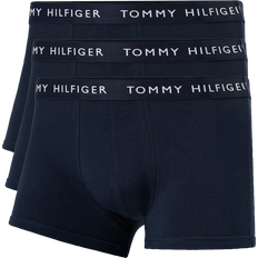 Tommy Hilfiger Essential Logo Waistband Trunks 3-pack - Desert Sky