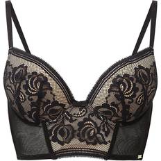 Gossard Encore Padded Longline Bra - Black/Nude