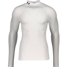 Men - White Base Layer Tops Under Armour ColdGear Compression Mock Men - White /Black