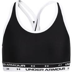 Sportswear Garment Bralettes Children's Clothing Under Armour Crossback Sports Bra Kids - Black/White