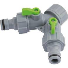 Green Hose Connectors Draper 2-Way Tap Connector 26391