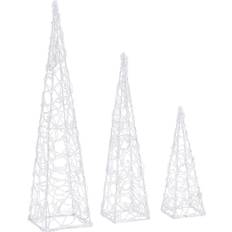 vidaXL Cone Christmas Lamp 60cm 3pcs