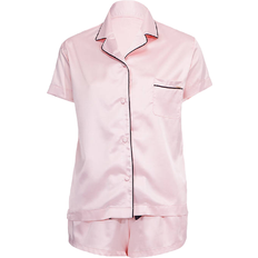 Polyester Pyjamas Bluebella Abigail Shirt and Short Set - Pink