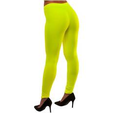 Wicked Costumes Adult Funky Festival 80's Neon Yellow Leggings XS/S Fancy Dress Accessory